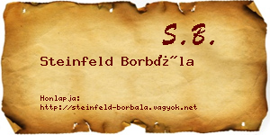 Steinfeld Borbála névjegykártya