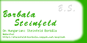 borbala steinfeld business card