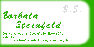borbala steinfeld business card